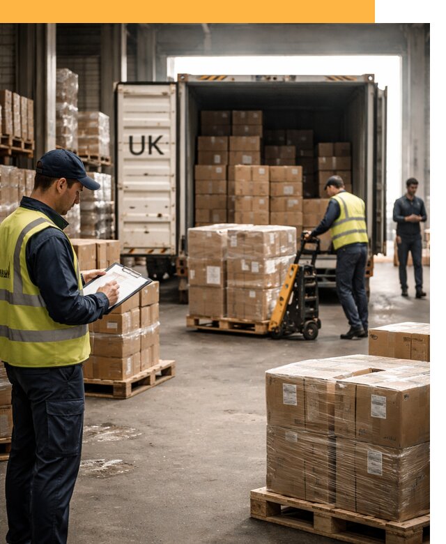 Доставка грузов из Великобритании с таможенным оформлением от 12879