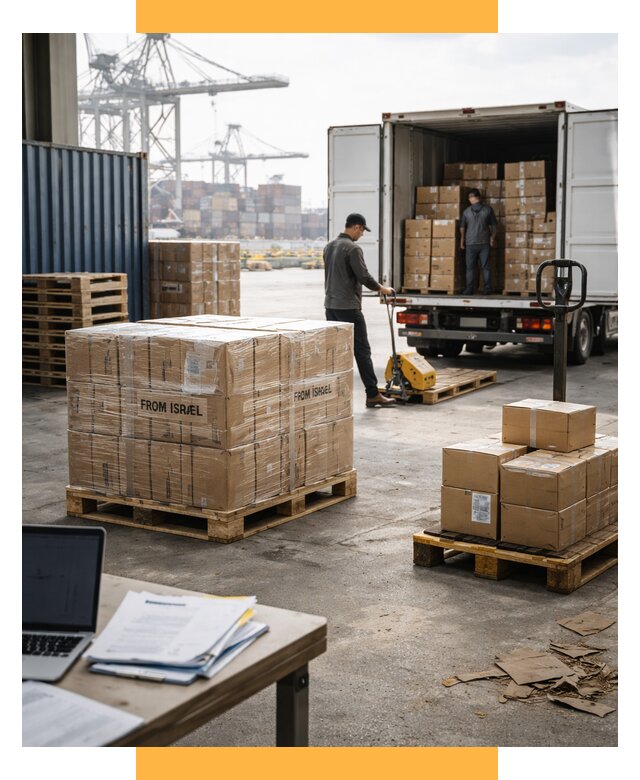 Доставка грузов из Израиля от 15455 р., логистика от СетСервис-Дмт
