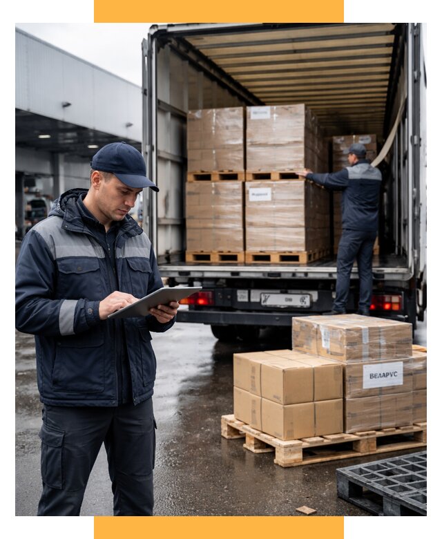 Доставка грузов из Беларуси от 15455 р. логистика СетСервис-Дмт