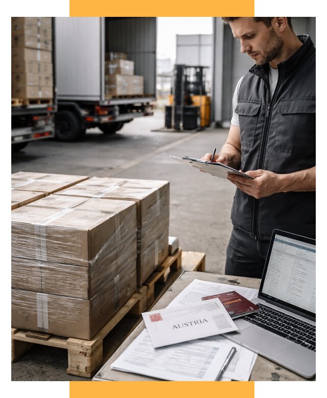 Доставка в Австрию от 66970 р. Логистика и экспорт СетСервис-Дмт