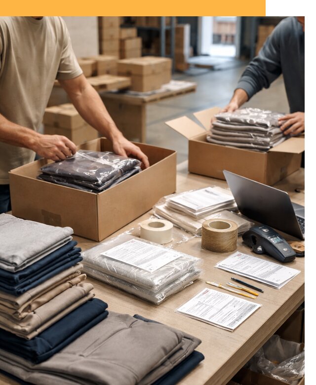 Перевозка одежды по миру от 7727 руб. с таможенным оформлением