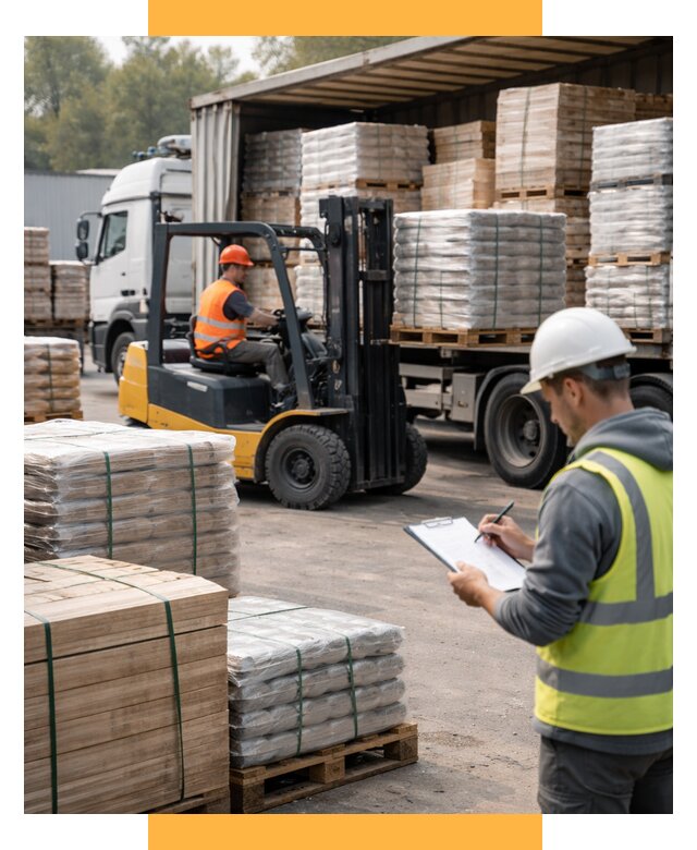 Перевозка строительных материалов от 5667 р. | СетСервис-Дмт