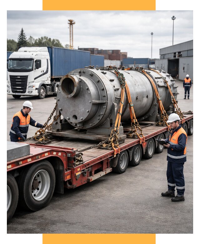 Перевозка тяжеловесных грузов под ключ от 154545 р. | СетСервис-Дмт